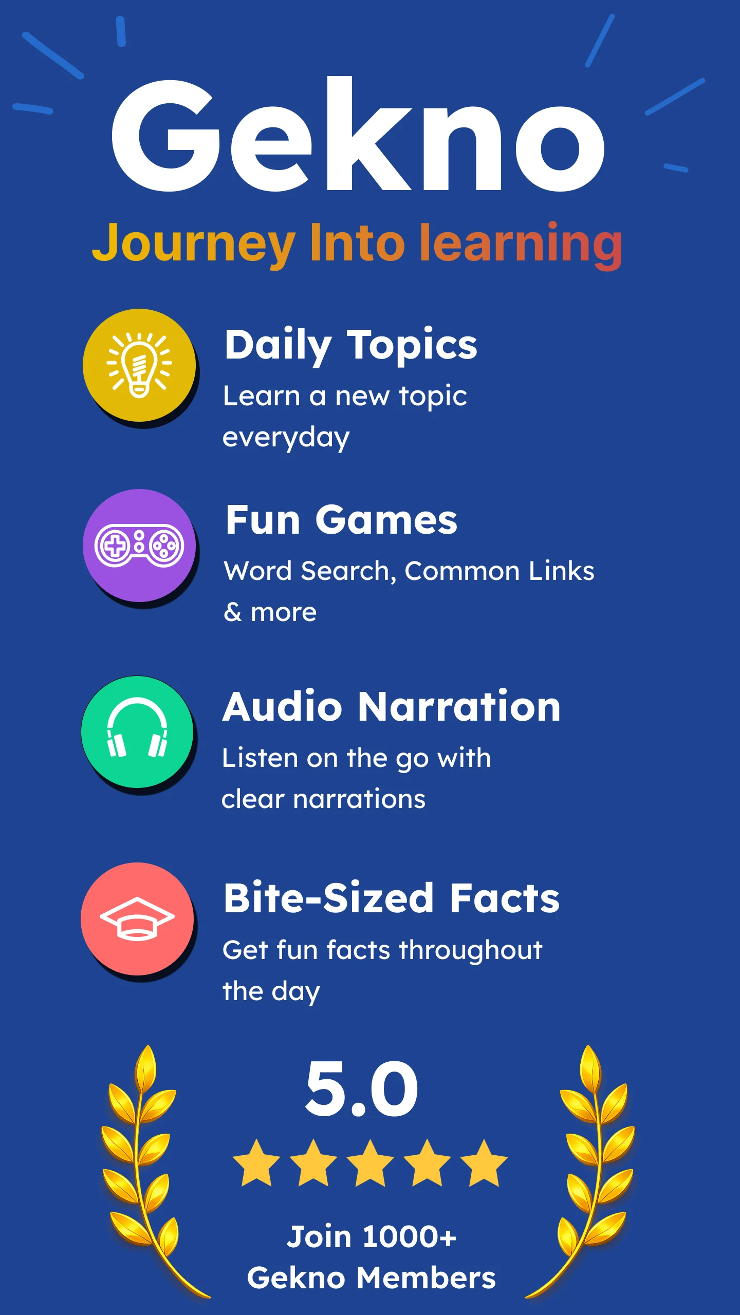 Gekno: Daily Micro Learning screenshot
